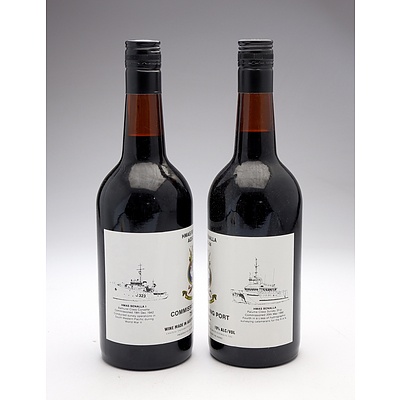 HMAS Benalla AGSC-04 Commissioning Port - Lot of Two Bottles (2)