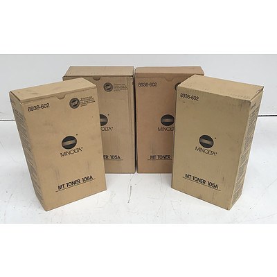 Minolta MT Toner 105A Toner Cartridges - Lot of Eight