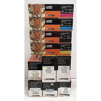 Tiger Assorted Toner Cartridges - Lot of Ten