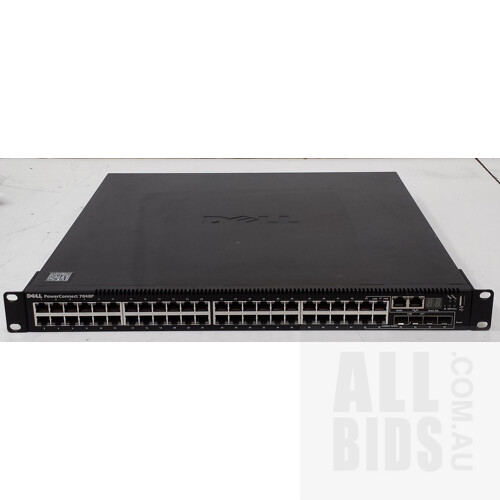 Dell (7048P) PowerConnect 48 Port Managed Gigabit Ethernet PoE+ Switch w/ SFP+ Module