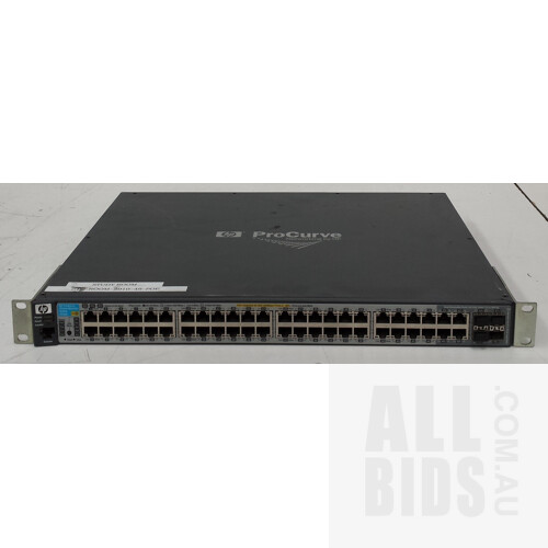 HP (J9148A) ProCurve 2910al-48G-PoE+ 48-Port Gigabit Managed Switch