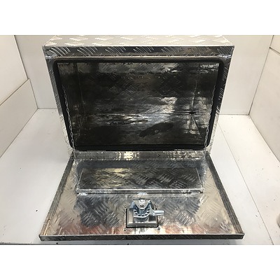 Checkerplate Tray Storage Box