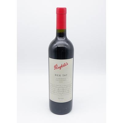 Penfolds Bin 707 2001 Cabernet Sauvignon - Bottle No 027314