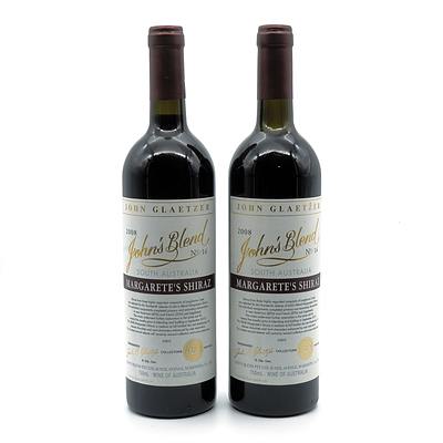 John Glaetzer John’s Blend 2008 No. 14 Margarete’s Shiraz - Lot of Two Bottles (2)