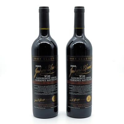 John Glaetzer John's Blend No 32 2005 Cabernet Sauvignon - Lot of Two Bottles (2)