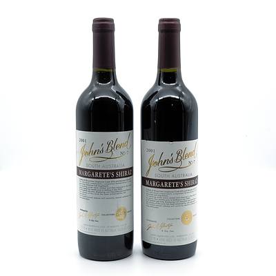 John Glaetzer John’s Blend 2001 No. 7 Margarete’s Shiraz - Lot of Two Bottles (2)