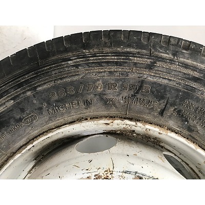 Eight Stud Truck Rim With Brand New Tyre