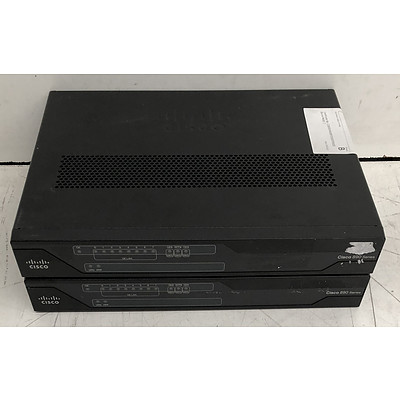 Cisco (C892FSP-K9 V02) 890 Series Routers - Lot of Two