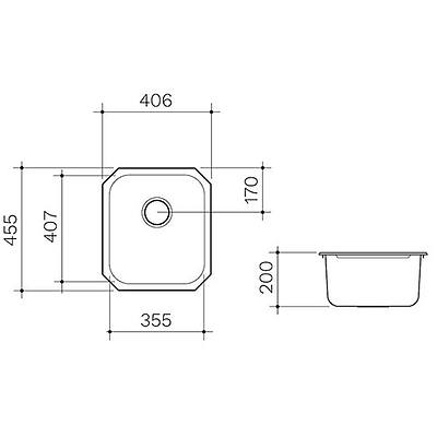 Clark Polar Single Bowl Undermount Sink - RRP $479.00 - Brand New
