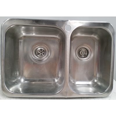 Clark Polar 1.5 Bowl Stainless Steel Overmount Kitchen Sink