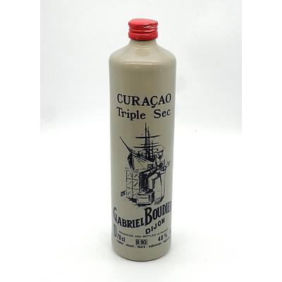 Gabrielle Boudier Curacoa Triple Sec - 700ml in Stoneware Bottle