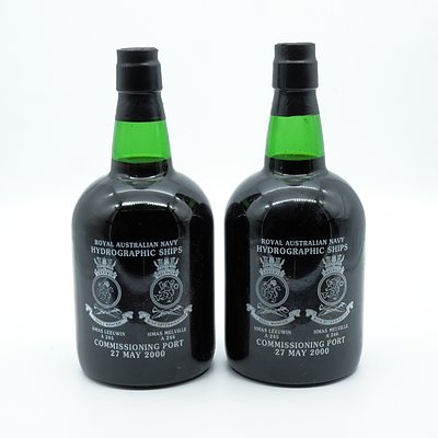 Royal Australian Navy Hydrographic Ships Commissioning Port May 2000 - 750ml - Lot of Two Bottles (2)