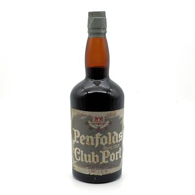 Penfolds Five Star Club Port - Vintage 1956