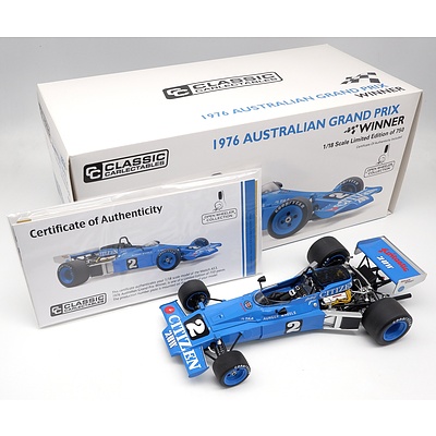 Classic Carlectables, 1976 Matich A53, Australian Grand Prix Winner, 40/750, 1:18 Scale Model Car