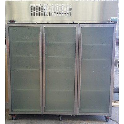 Williams 1200L Litre Three Door Mobile Commercial Display Fridge