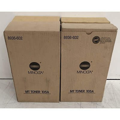 Minolta MT Toner 105A Toner Cartridges - Lot of Eight