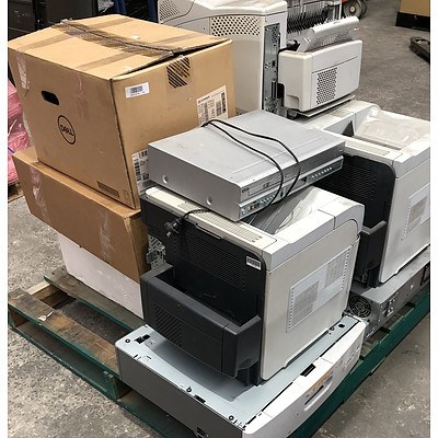 Bulk Lot of Assorted IT Equipment - Projectors, Printers, UPS, Etc.