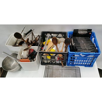 Bulk Lot Of Assorted Catering Utensils