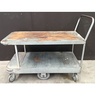 Galvanised Metal Mobile Cool Room Trolley