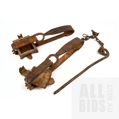 Two Vintage Rabbit Traps Marked - Lot 1280128 | ALLBIDS