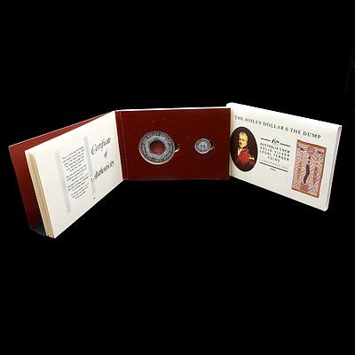 1988 the Holey Dollar and the Dump, Solid Silver Legal Tender Coins