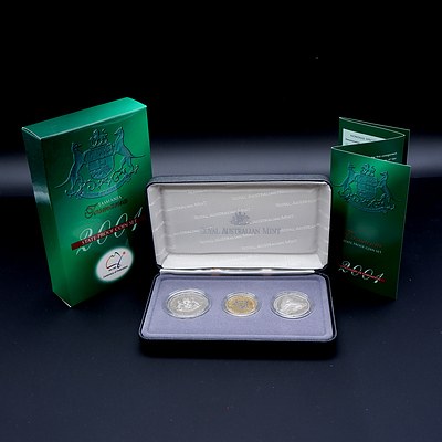 RAM 2001 Centenary of Federation, State Proof Three Coin Set, Tasmania