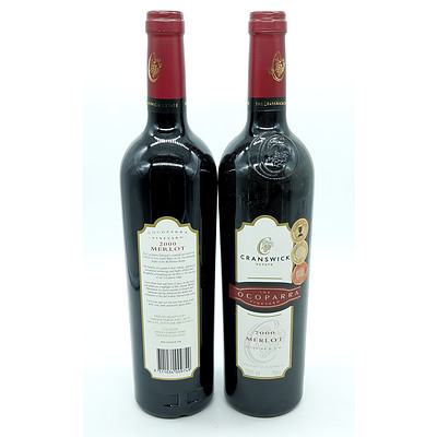 Cranswick Estate Cocoparra Vineyard 2000 Merlot - Lot of Two Bottles (2)