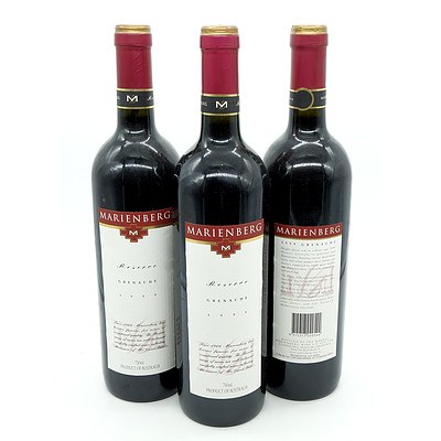 Marienberg Reserve 1999 Grenache - Lot of Three Bottles (3)