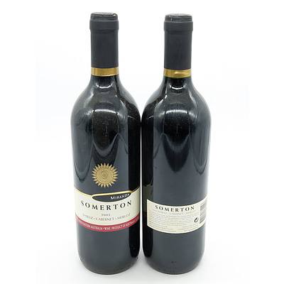 Miranda Somerton 2002 Shiraz Cabernet Merlot - Lot of Two Bottles (2)