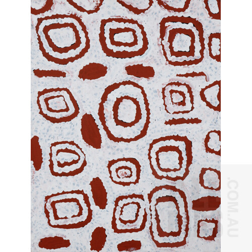 Carol Nampijinpa Larry (born 1961, Luritja language group), Untitled, Acrylic on Linen, 60 x 45.5 cm