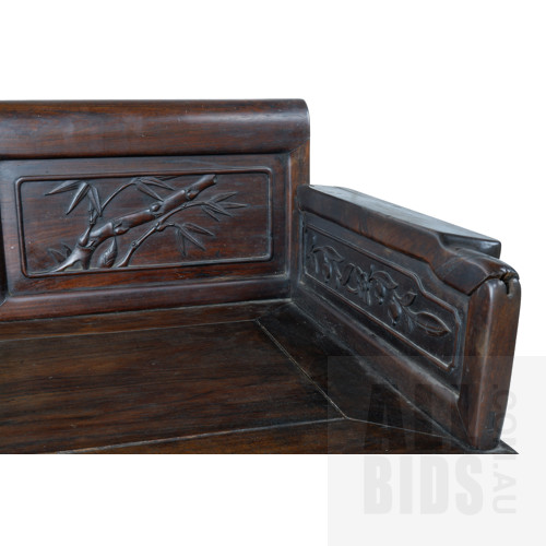 Antique Chinese Finely Carved Hongmu - Lot 1273095 | ALLBIDS