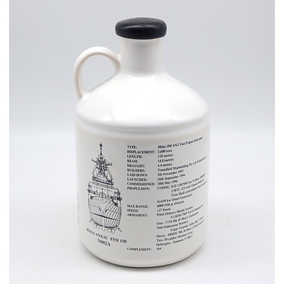 Aitken Estates ANZAC Port - HMAS ANZAC FFH 150 - 750 ml in Stoneware Decanter