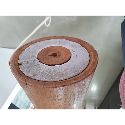 Parker Knoll Hourglass Teak Floor Lamp