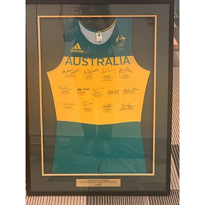 2016 Rio Olympic Rowing Team Uniform - Framed