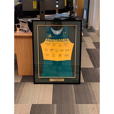2016 Rio Olympic Rowing Team Uniform - Framed