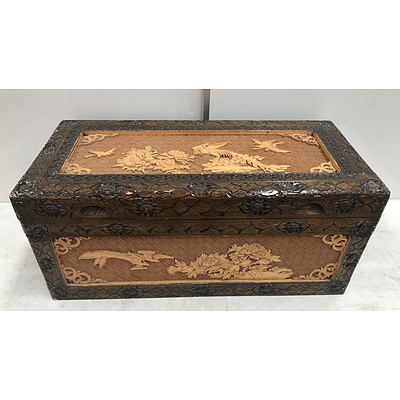 Hand Carved Camphorwood Blanket Chest