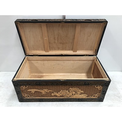 Hand Carved Camphorwood Blanket Chest
