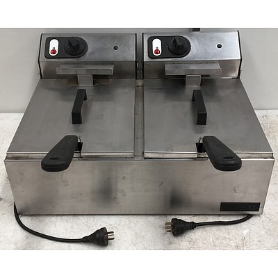 Anvil FFA0002 Double Pan Deep Fat Fryer