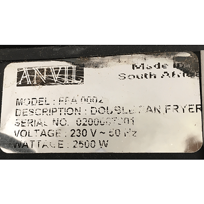 Anvil FFA0002 Double Pan Deep Fat Fryer