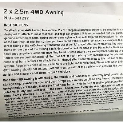 4WD Pull Out Awning