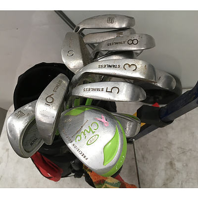 Assorted Golf Clubs And Golf Bags - Lot of 40