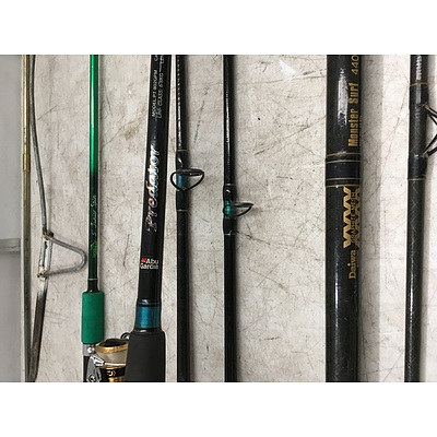 Assorted Fishing Gear - Daiwa, Jarvis Walker, Abu Garcia