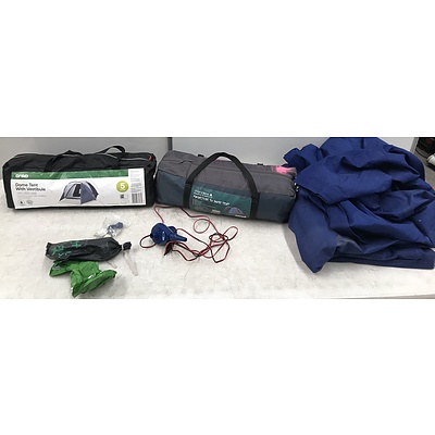 Wanderer and Anko 3 and 5 Person Tents With Three Inflatable Mattresses