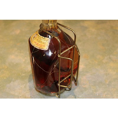 1900ml Bottle of Haig's Dimple Scotch Whiskey and Bohemia Lead Crystal Cortina Decanter Set