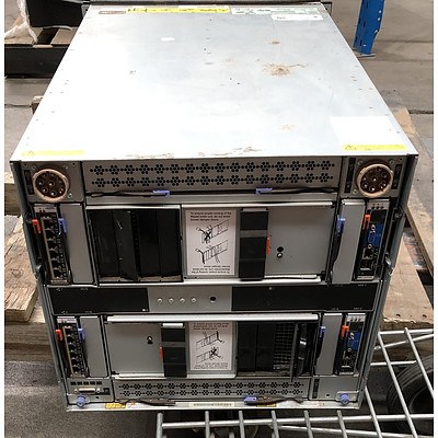 IBM BladeCentre H 14-Bay Blade Server Chassis w/ 10 x IBM HS21 Blade Servers