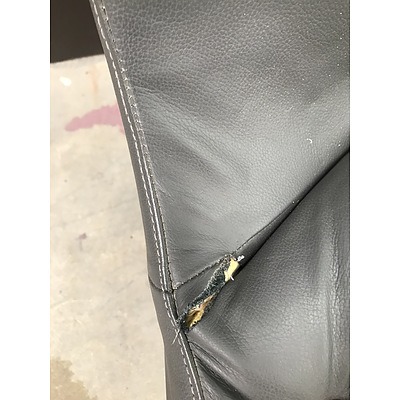 Pair Of PLUS Brown Leather Chairs