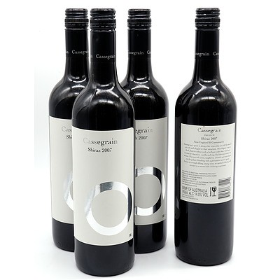 Cassegrain 2007 Shiraz - Lot of Four Bottles (4)