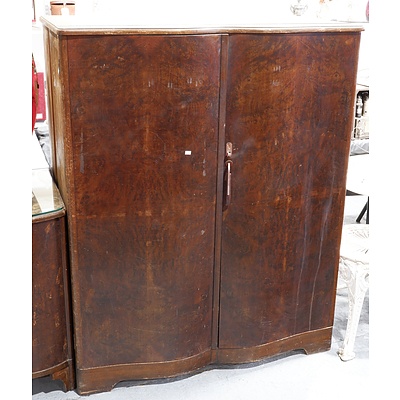1940s Lowboy Wardrobe with Internal Drawers