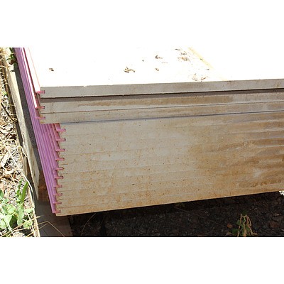 2700mm x 600mm Concrete/Fibro Flooring Panels - Lot of 13 - New