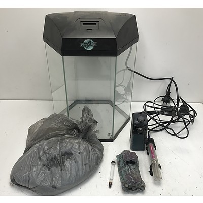 Blue Planet Fish Tank With Accessories